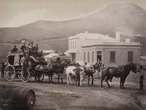 (Cobb and Co. coach, Palmerston, Otago)